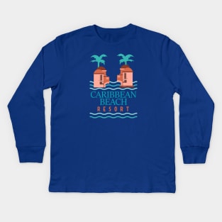 Caribbean Beach Resort II Kids Long Sleeve T-Shirt